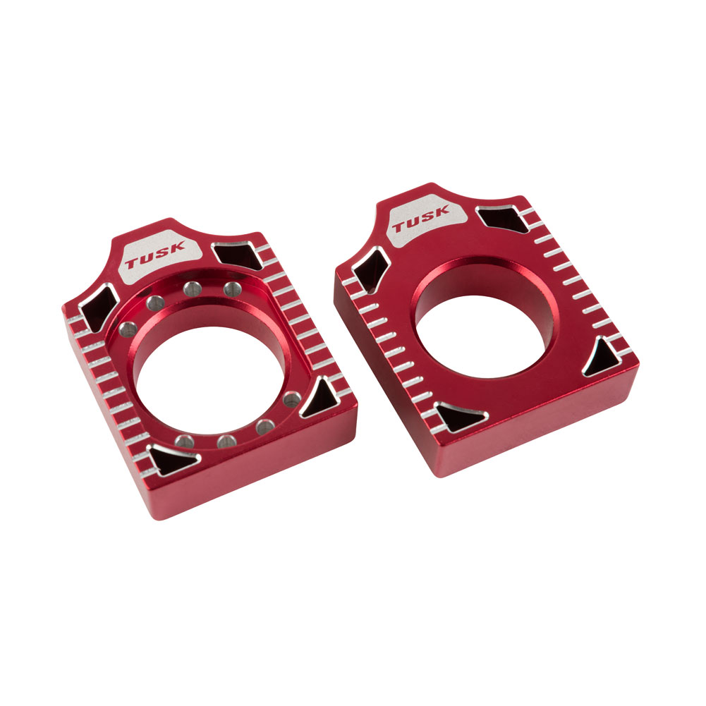 Racing Axle Block Red for Suzuki RM125 2002-2007